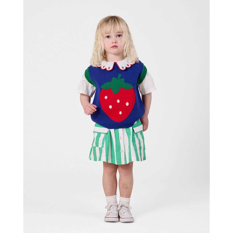 Goldie + Ace Happy Stripe Pocket Skirt 1-2Y image number 1
